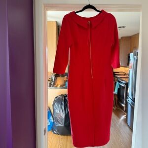 Long size 10 Boden dress in red